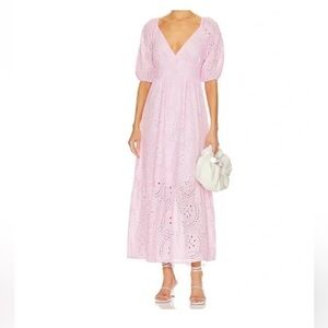 Sanctuary x Revolve Pink Eyelet Dress Sz 2